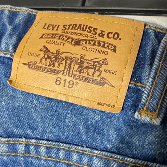 Vintage Levi’s Orange Tab 619 Med Wash Straight Leg Jeans 40 - Picture 4 of 16